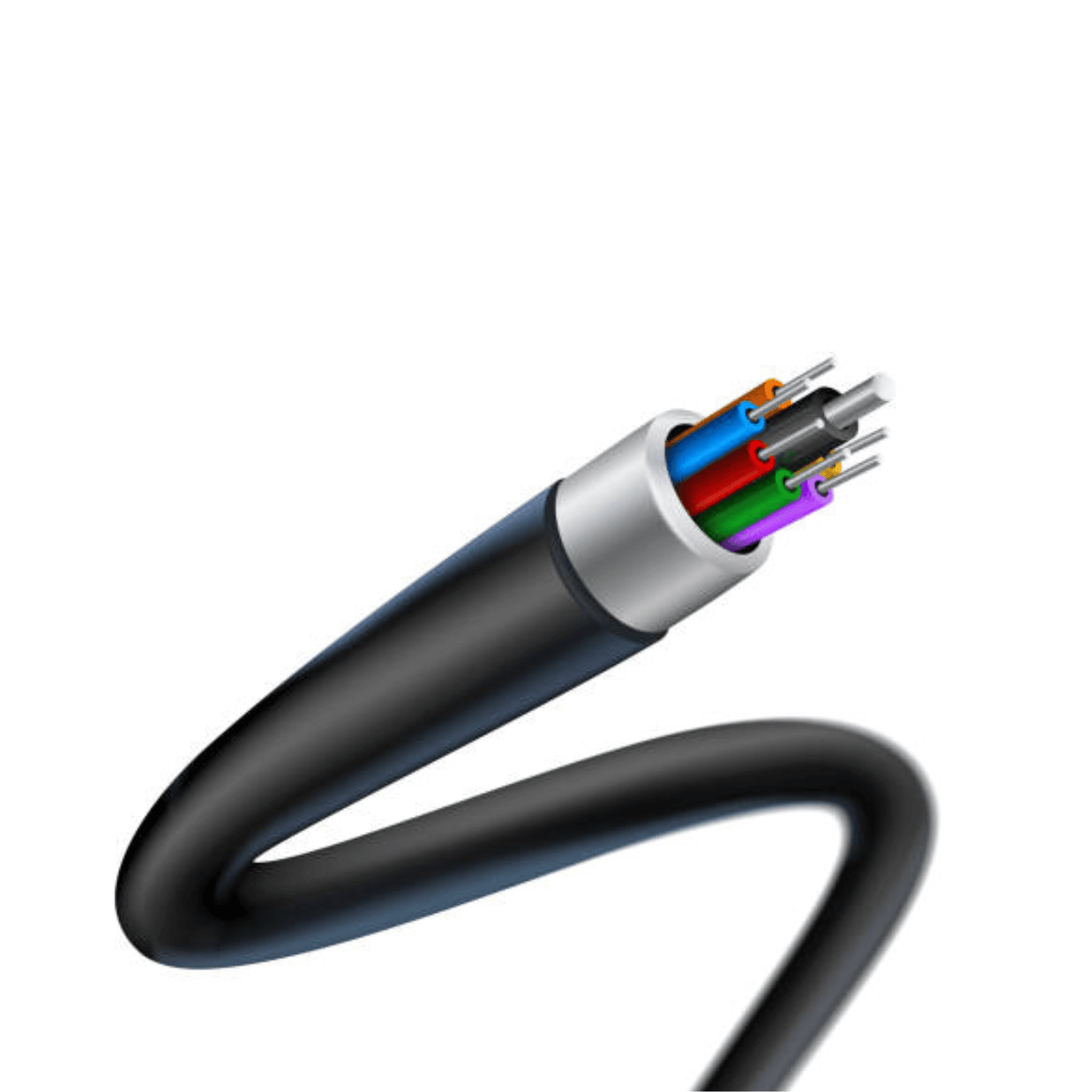 4-Core Outdoor Single Mode Fiber Optic Cable GYXTW-1000m